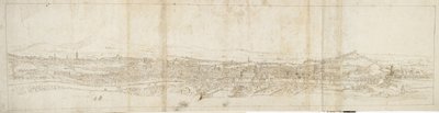 Panoramisch Uitzicht op Rome vanaf Monte Mario, Castel S. Angelo op de Voorgrond door Anthonis van den Wyngaerde